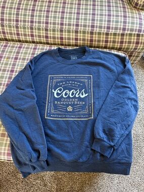 American Needle Blue Coors Graphic Crewneck Sweatshirt